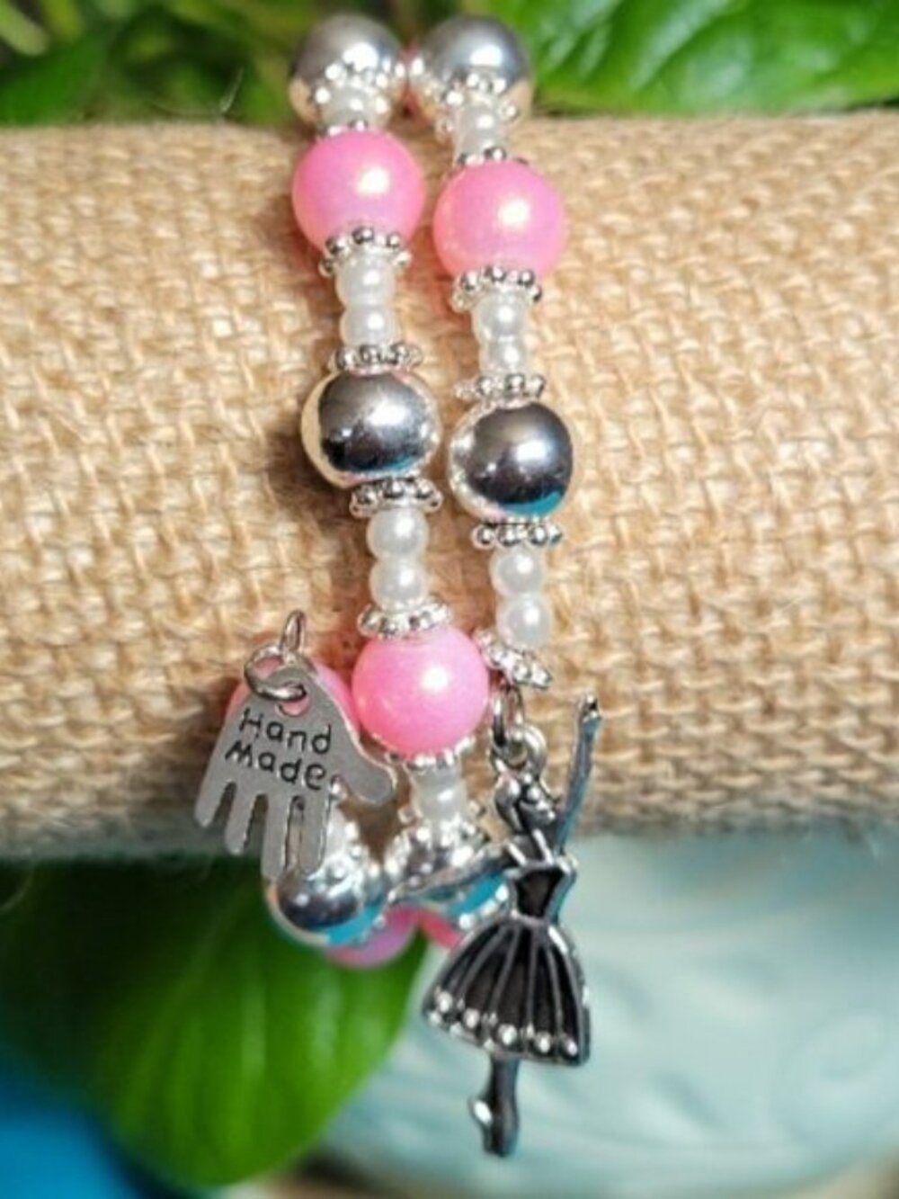 One-of-a-kind HBJ Original Multi-layer Wire Wrist Wraps.